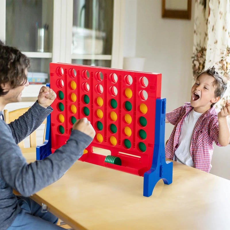 Jumbo 4-to-Score Connect Game Set with Carrying Bag and 42 Coins by DirectDeals