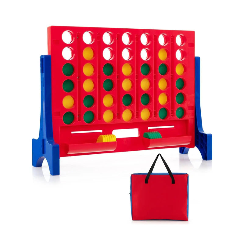 Jumbo 4-to-Score Connect Game Set with Carrying Bag and 42 Coins by DirectDeals