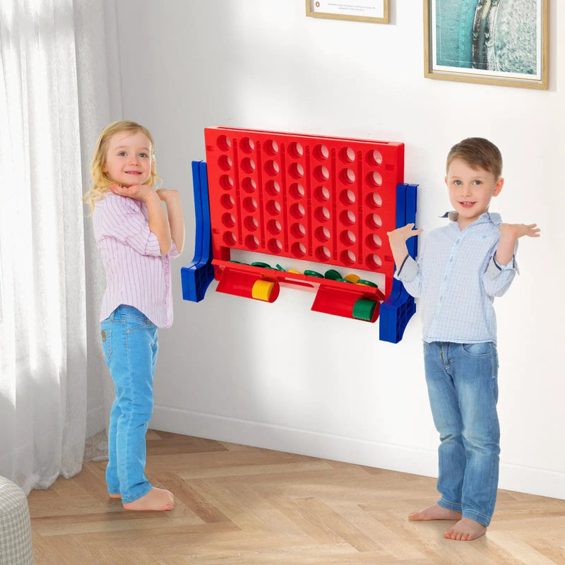 Jumbo 4-to-Score Connect Game Set with Carrying Bag and 42 Coins by DirectDeals