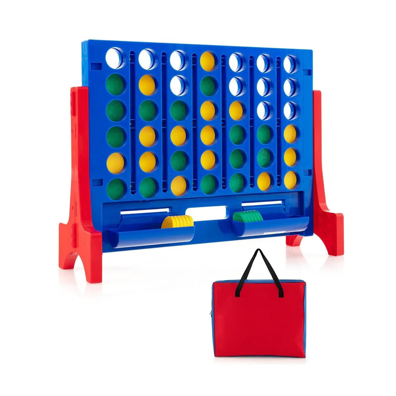 Jumbo 4-to-Score Connect Game Set with Carrying Bag and 42 Coins by DirectDeals