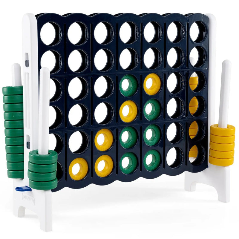 Jumbo 4-in-a-Row Game Set 3.5ft Tall Outdoor Lawn Game by DirectDeals