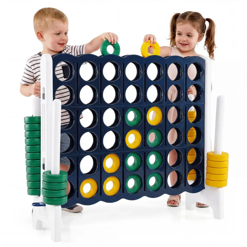 Jumbo 4-in-a-Row Game Set 3.5ft Tall Outdoor Lawn Game by DirectDeals