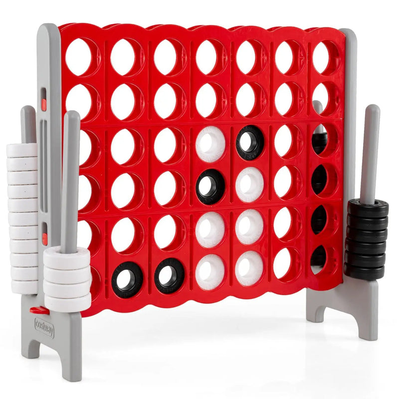 Jumbo 4-in-a-Row Game Set 3.5ft Tall Outdoor Lawn Game by DirectDeals
