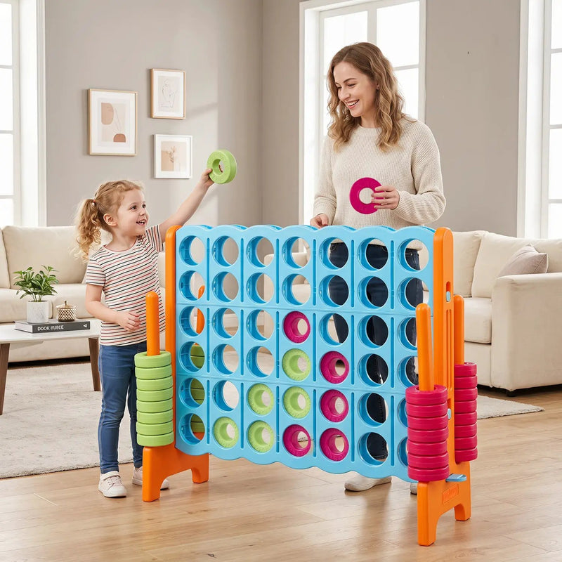 Jumbo 4-to-Score Game Set 3.5FT Tall Oversized Outdoor Lawn Game by DirectDeals