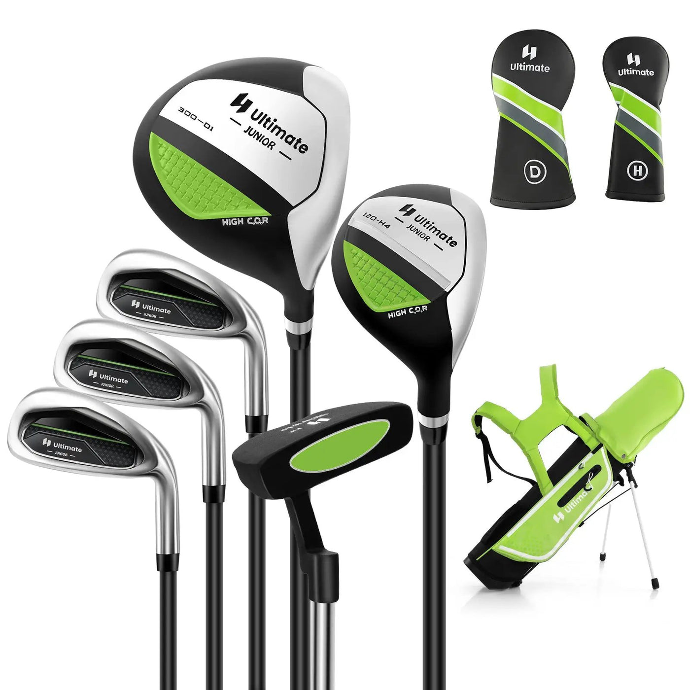 Junior Complete Golf Club Set with Stand Bag Rain Hood by DirectDeals