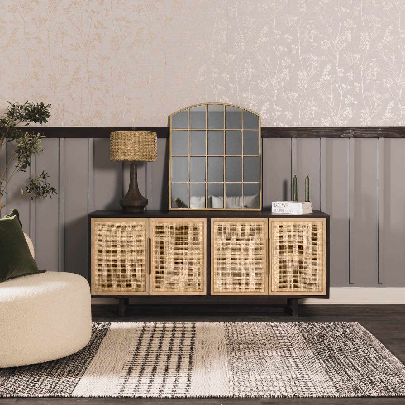 Kabankalan Seagrass Resin Table Lamp by Boutique Rugs
