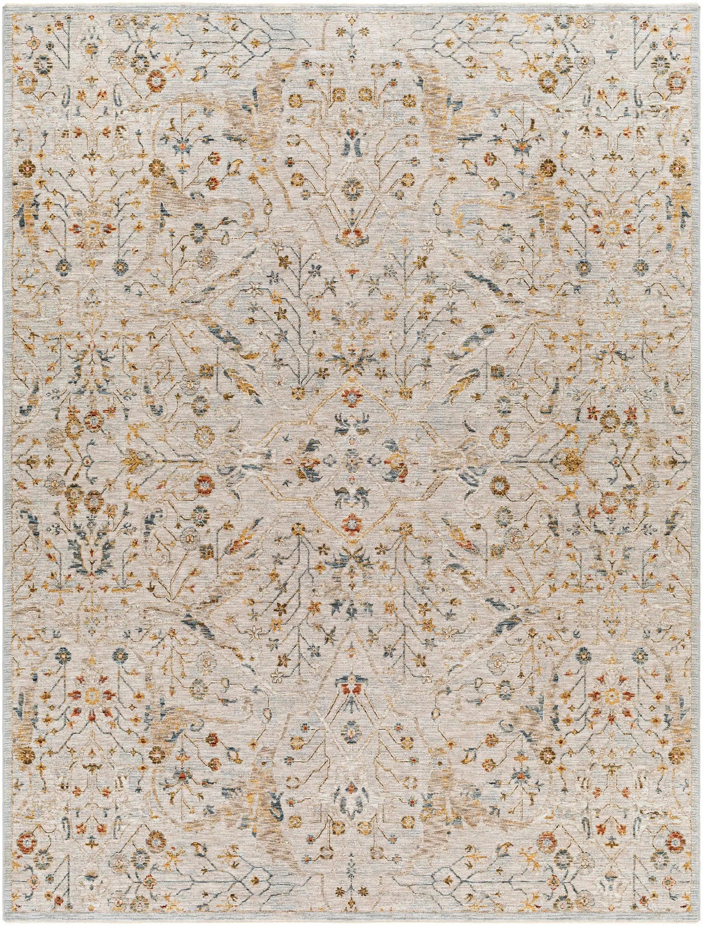 Kabungahan Oushak Style Floral Rug by Boutique Rugs