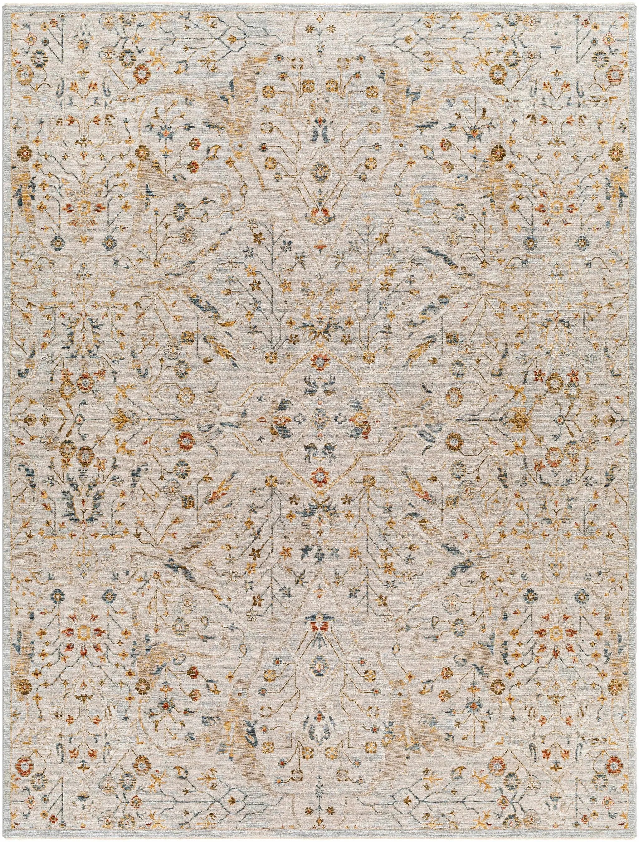 Kabungahan Oushak Style Floral Rug by Boutique Rugs