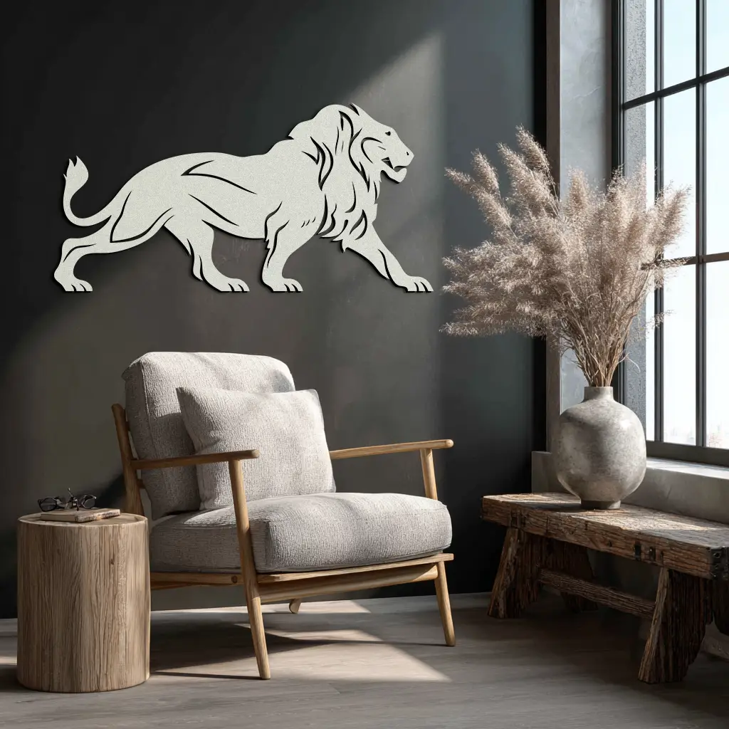 Majestic Lion Wall Art - Steel Wall Decor for Home and Office -KAF002 by Enova Art