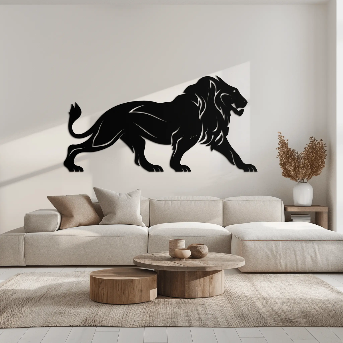 Majestic Lion Wall Art - Steel Wall Decor for Home and Office -KAF002 by Enova Art