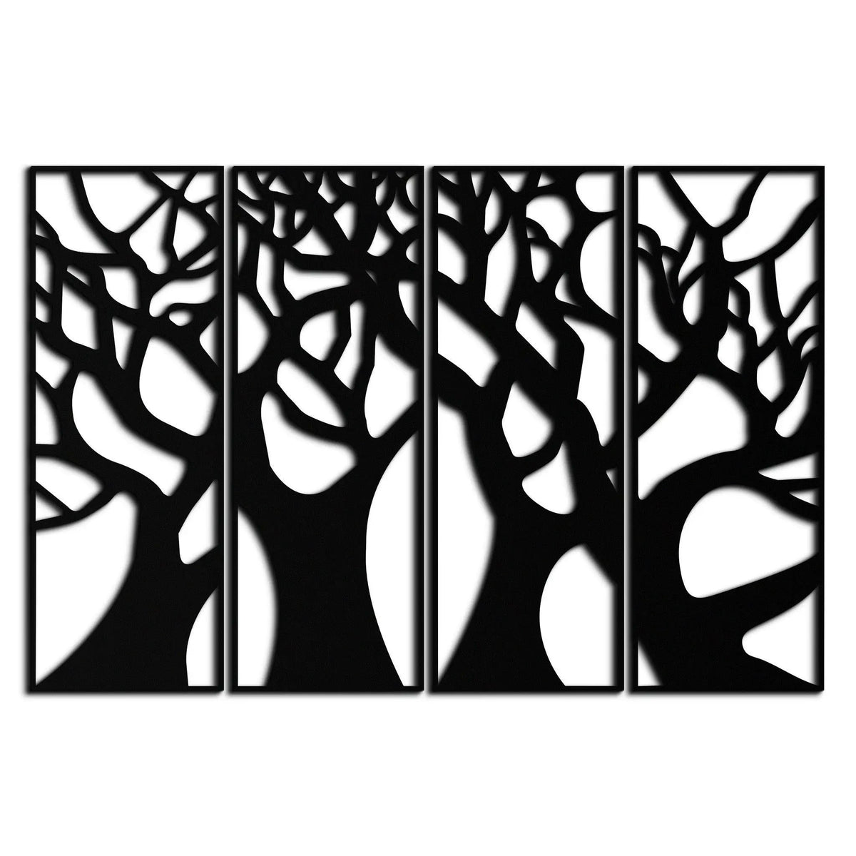 Tree Panel Metal Wall Art - Steel Wall Decor for Home and Office - KAF009 by Enova Art