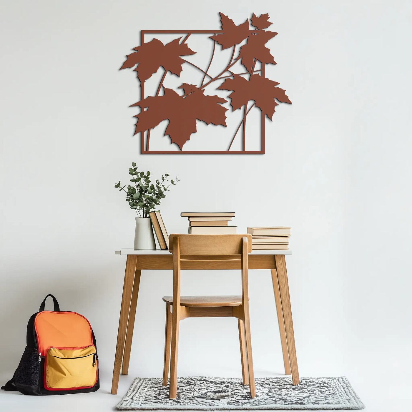 Maple Leaf Metal Wall Art - Steel Wall Decor for Home and Office - KAF012 by Enova Art