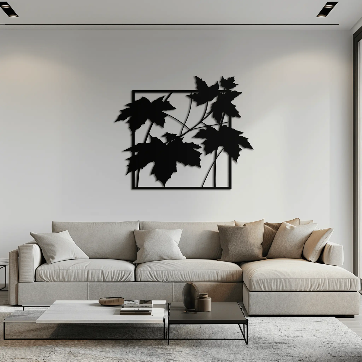 Maple Leaf Metal Wall Art - Steel Wall Decor for Home and Office - KAF012 by Enova Art