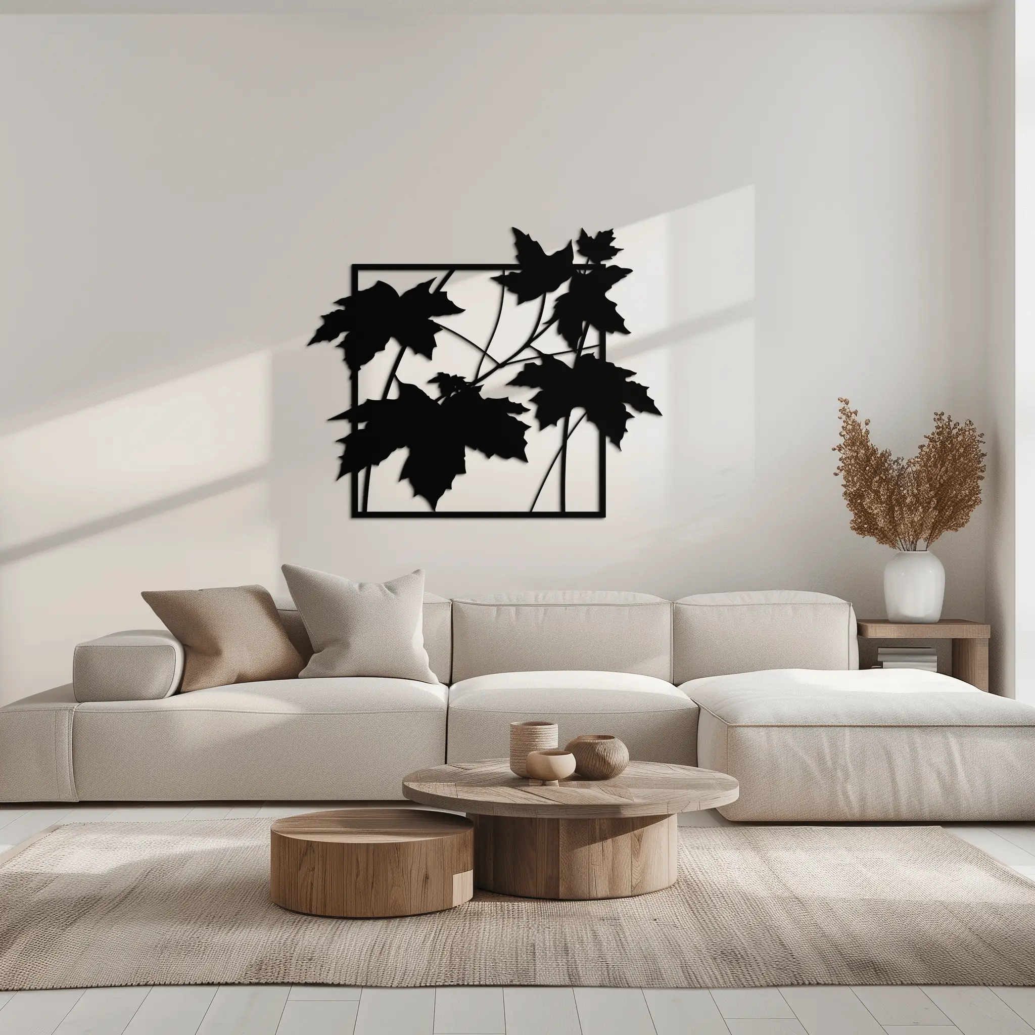 Maple Leaf Metal Wall Art - Steel Wall Decor for Home and Office - KAF012 by Enova Art