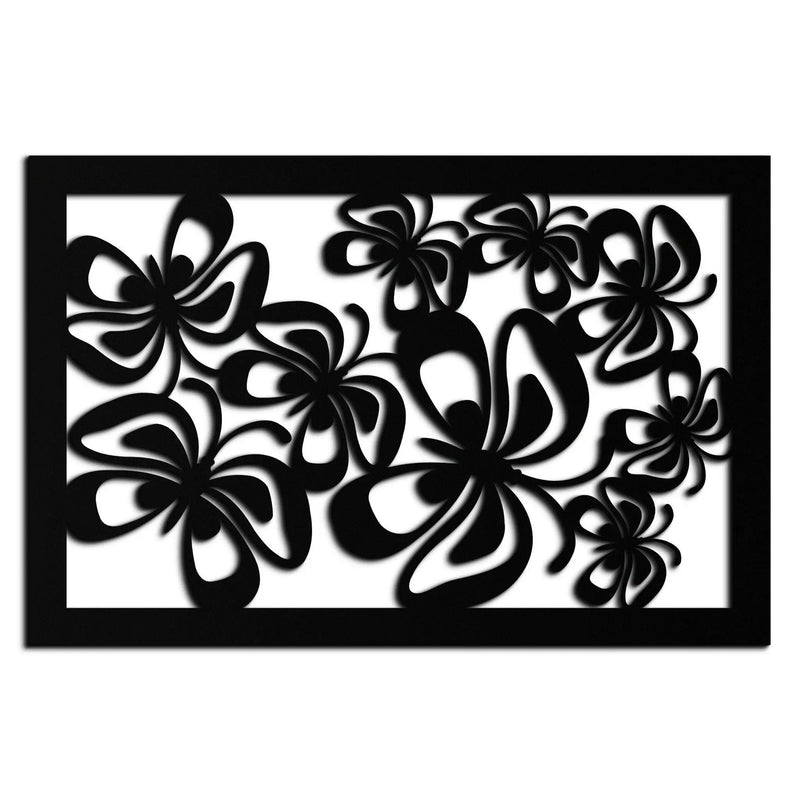 Floral Burst Metal Wall Art - Steel Wall Decor for Home and Office - KAF016 by Enova Art