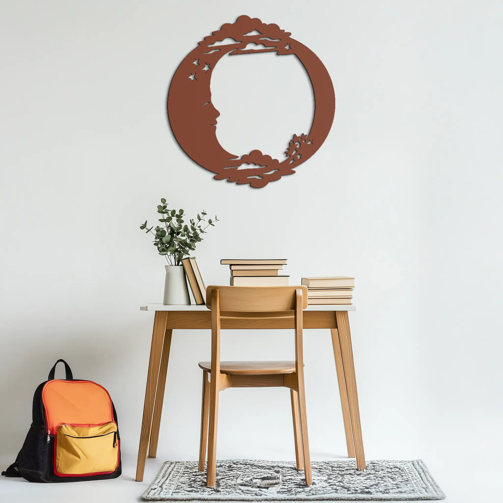 Moon & Stars Metal Wall Art - Celestial-Inspired Steel Wall Decor - KAF029 by Enova Art
