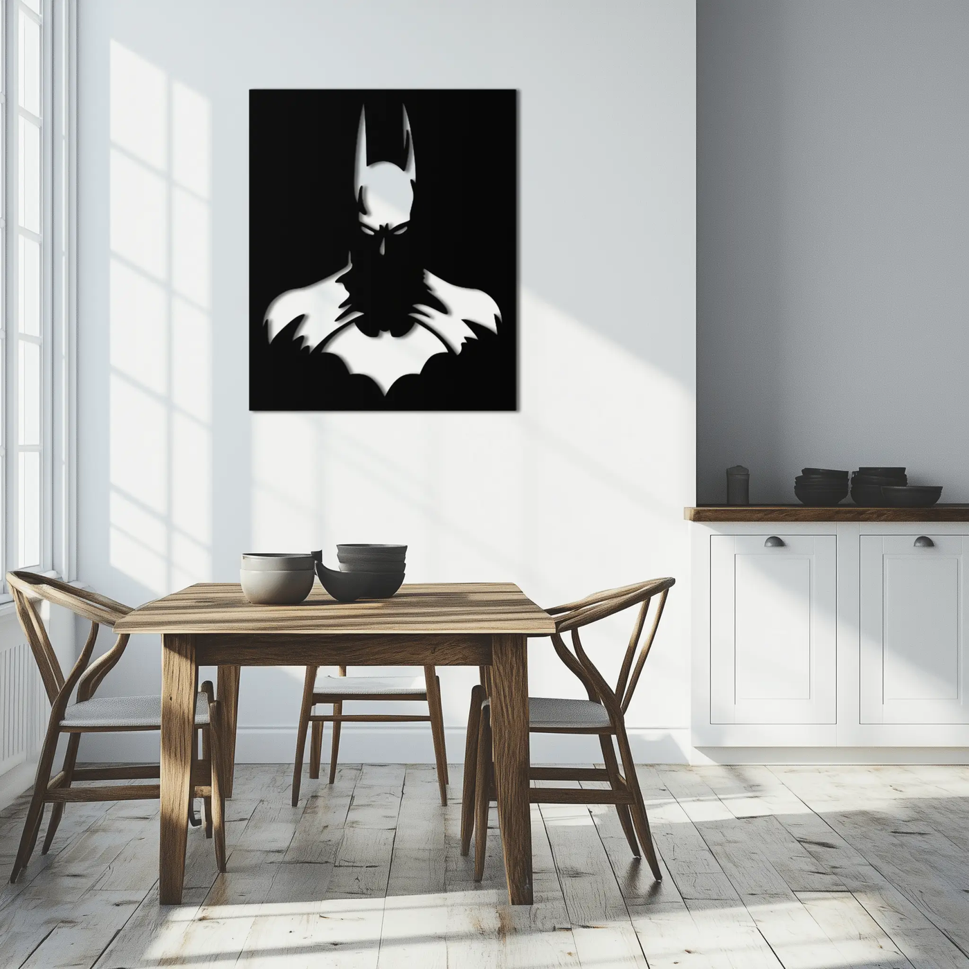 Dark Knight Metal Wall Art - Modern Steel Wall Decor - KAF034 by Enova Art