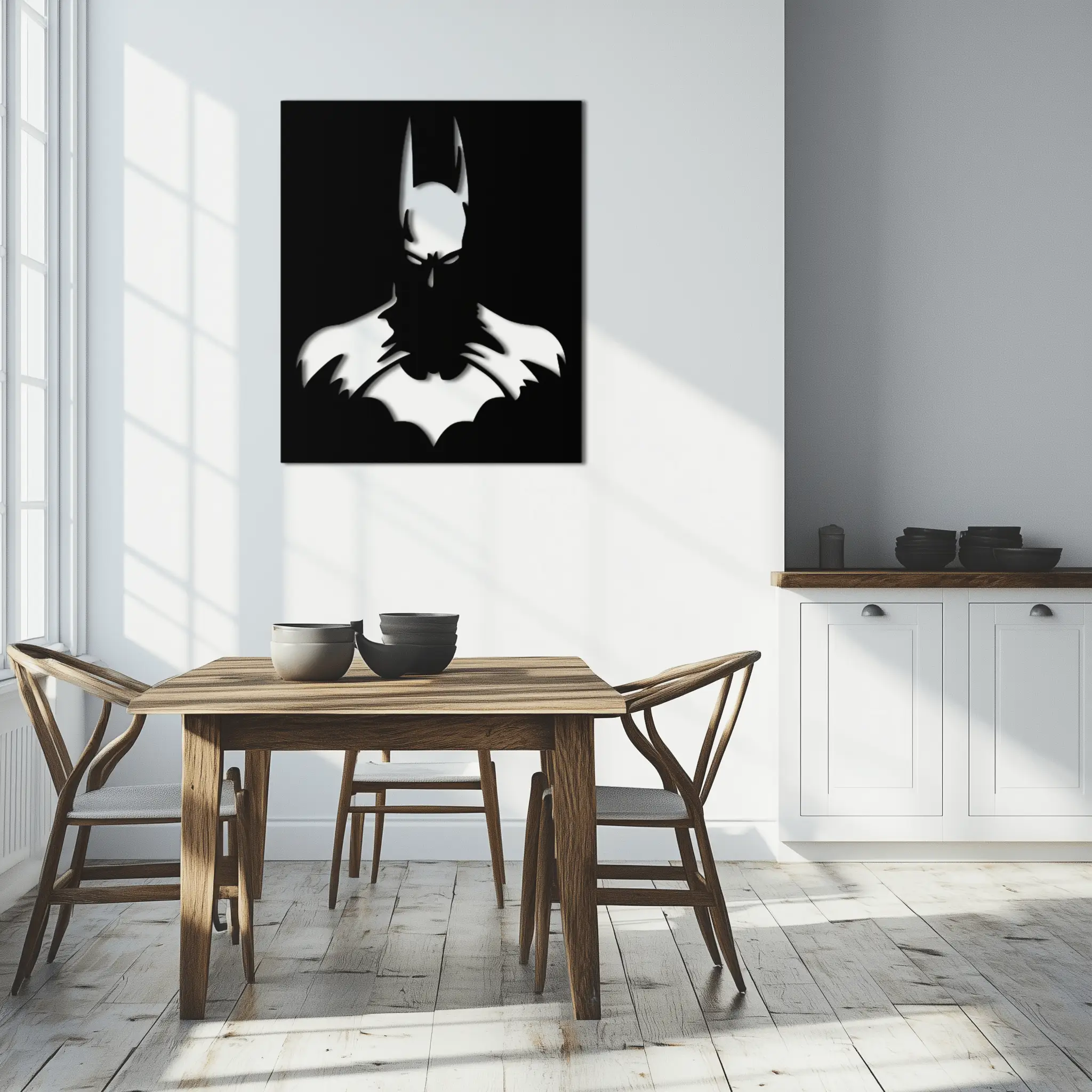 Dark Knight Metal Wall Art - Modern Steel Wall Decor - KAF034 by Enova Art