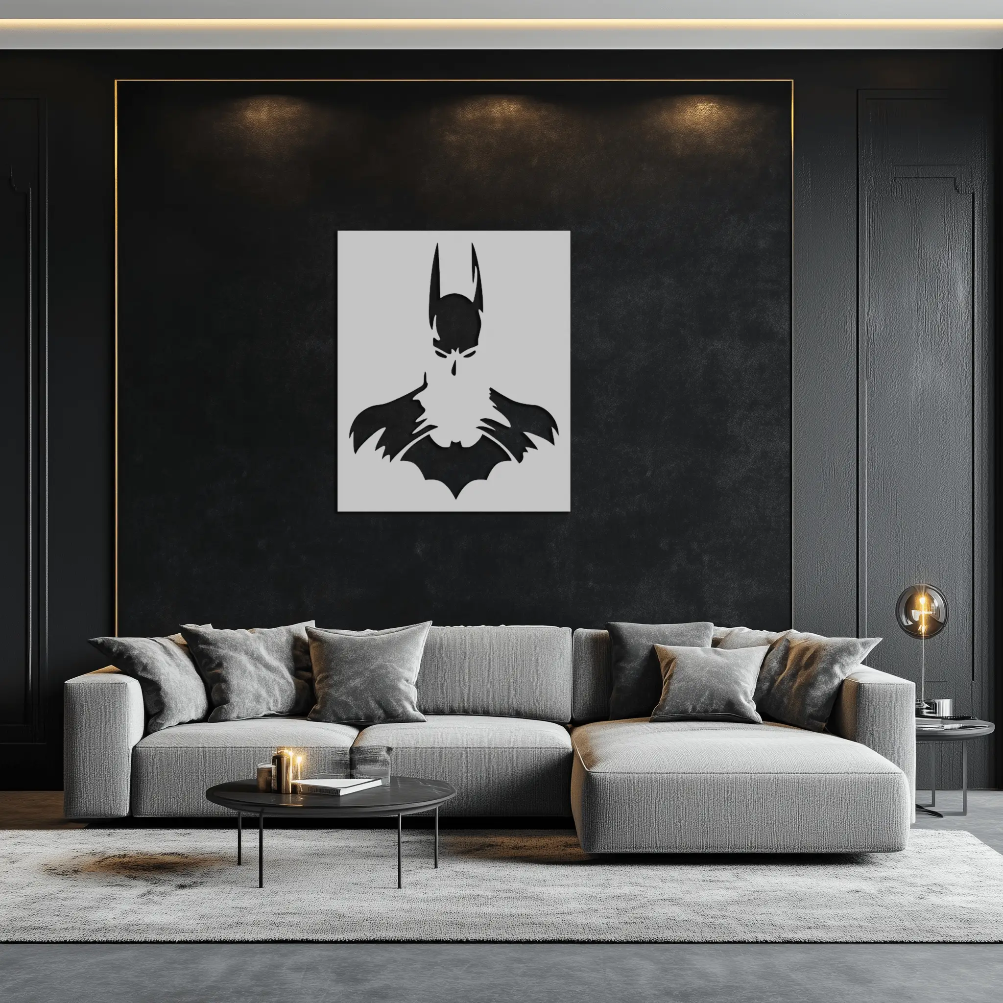 Dark Knight Metal Wall Art - Modern Steel Wall Decor - KAF034 by Enova Art
