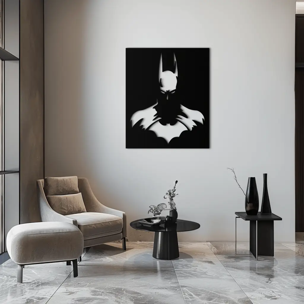 Dark Knight Metal Wall Art - Modern Steel Wall Decor - KAF034 by Enova Art