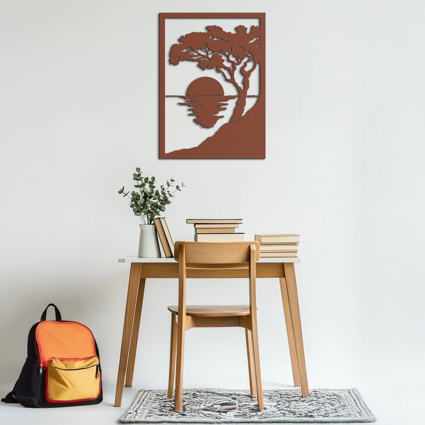 Sunset Tree Metal Wall Art - Nature-Inspired Steel Wall Decor - KAF047 by Enova Art