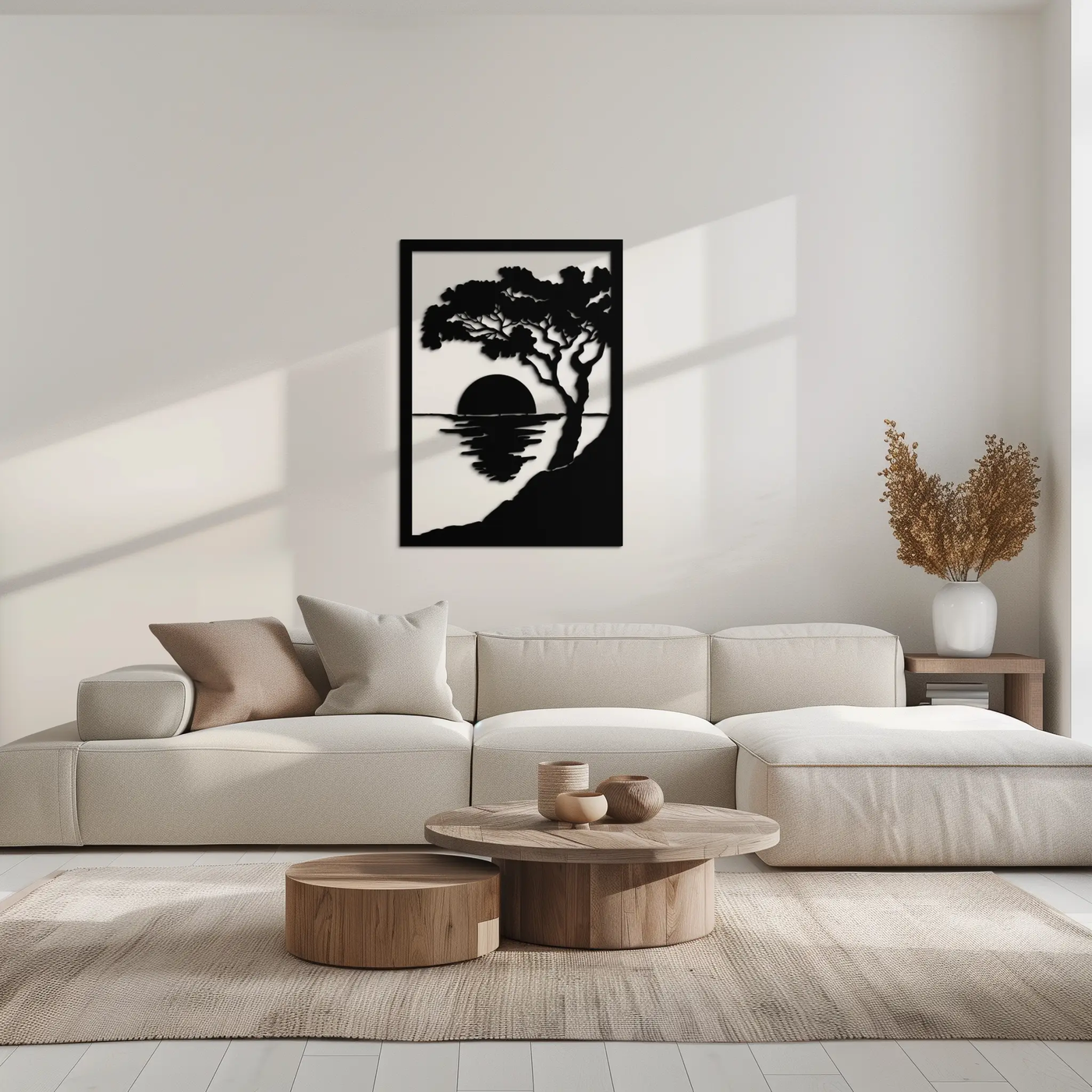 Sunset Tree Metal Wall Art - Nature-Inspired Steel Wall Decor - KAF047 by Enova Art