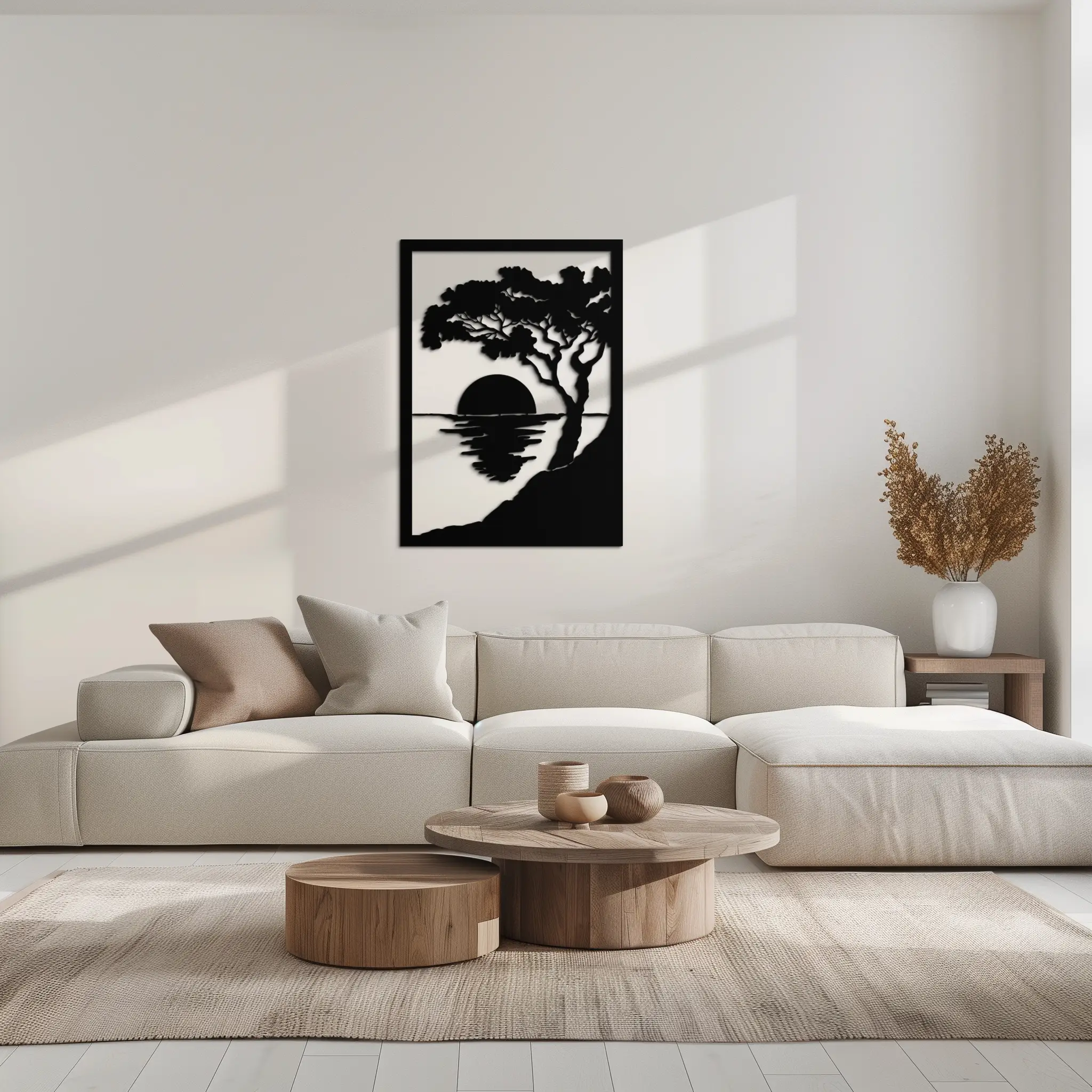 Sunset Tree Metal Wall Art - Nature-Inspired Steel Wall Decor - KAF047 by Enova Art