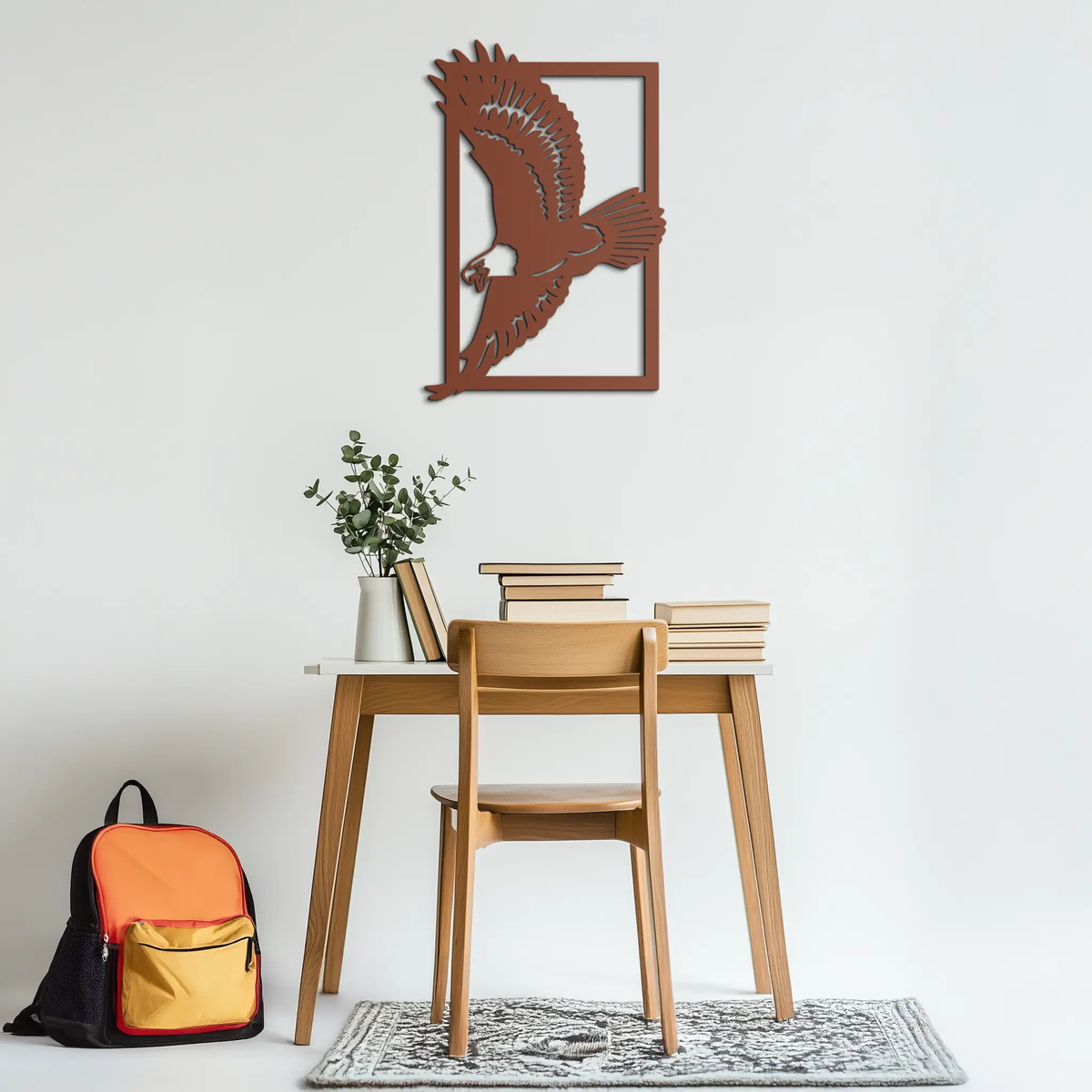 Majestic Eagle Metal Wall Art - Steel Wall Decor for Home and Office - KAF055 by Enova Art