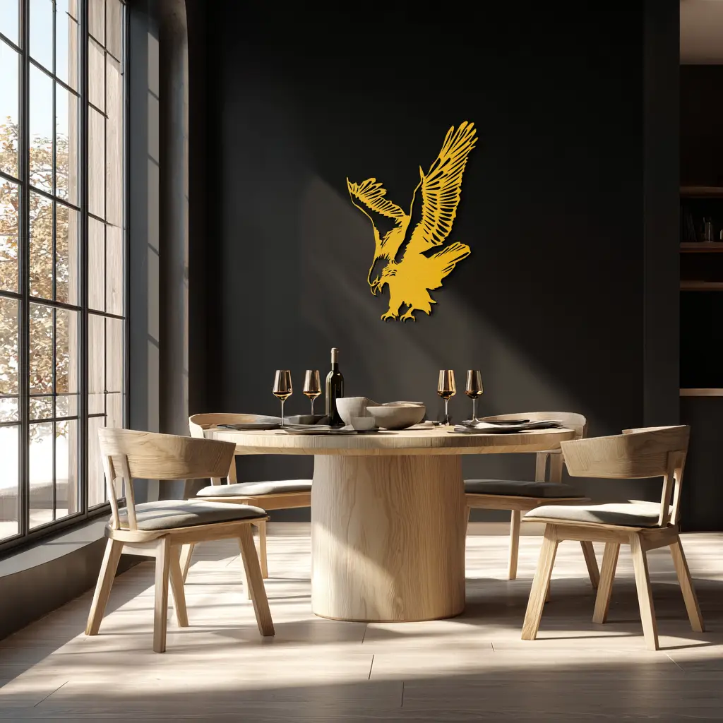 Majestic Eagle Metal Wall Art - Powerful Steel Bird Silhouette - KAF059 by Enova Art
