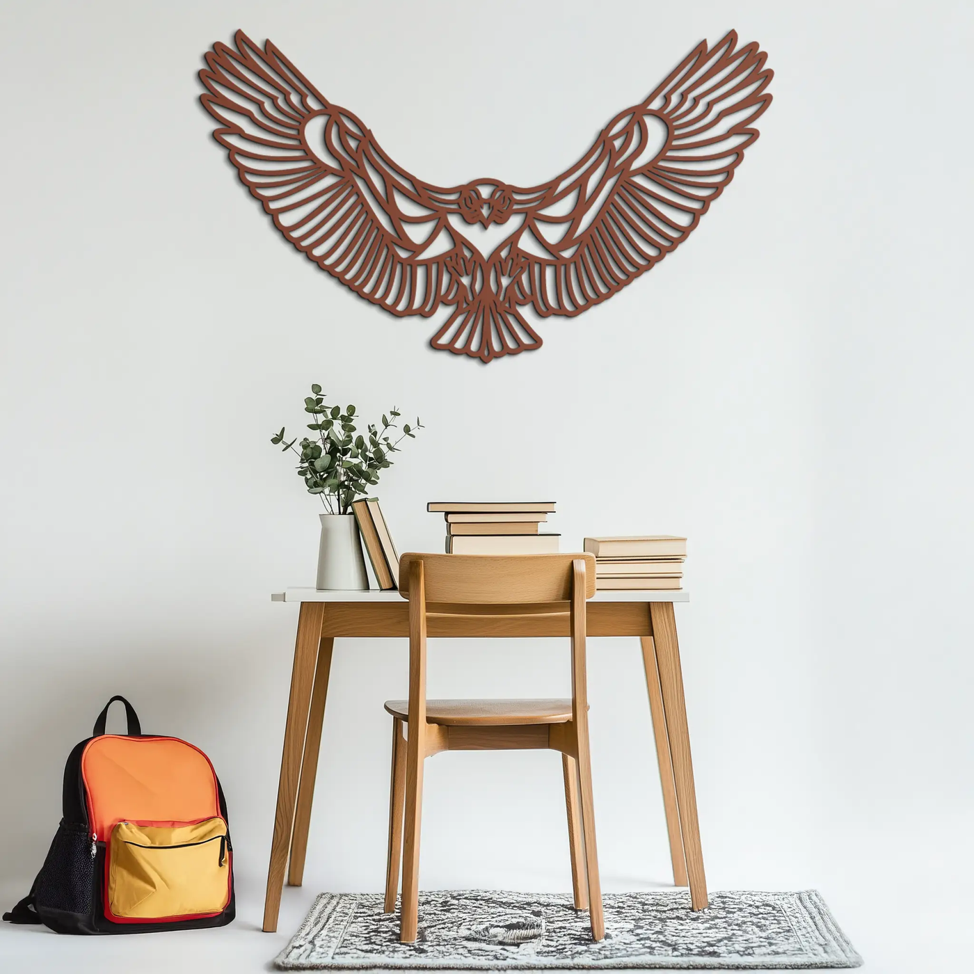 Soaring Eagle Metal Wall Art - Majestic Steel Wall Decor - KAF106 by Enova Art