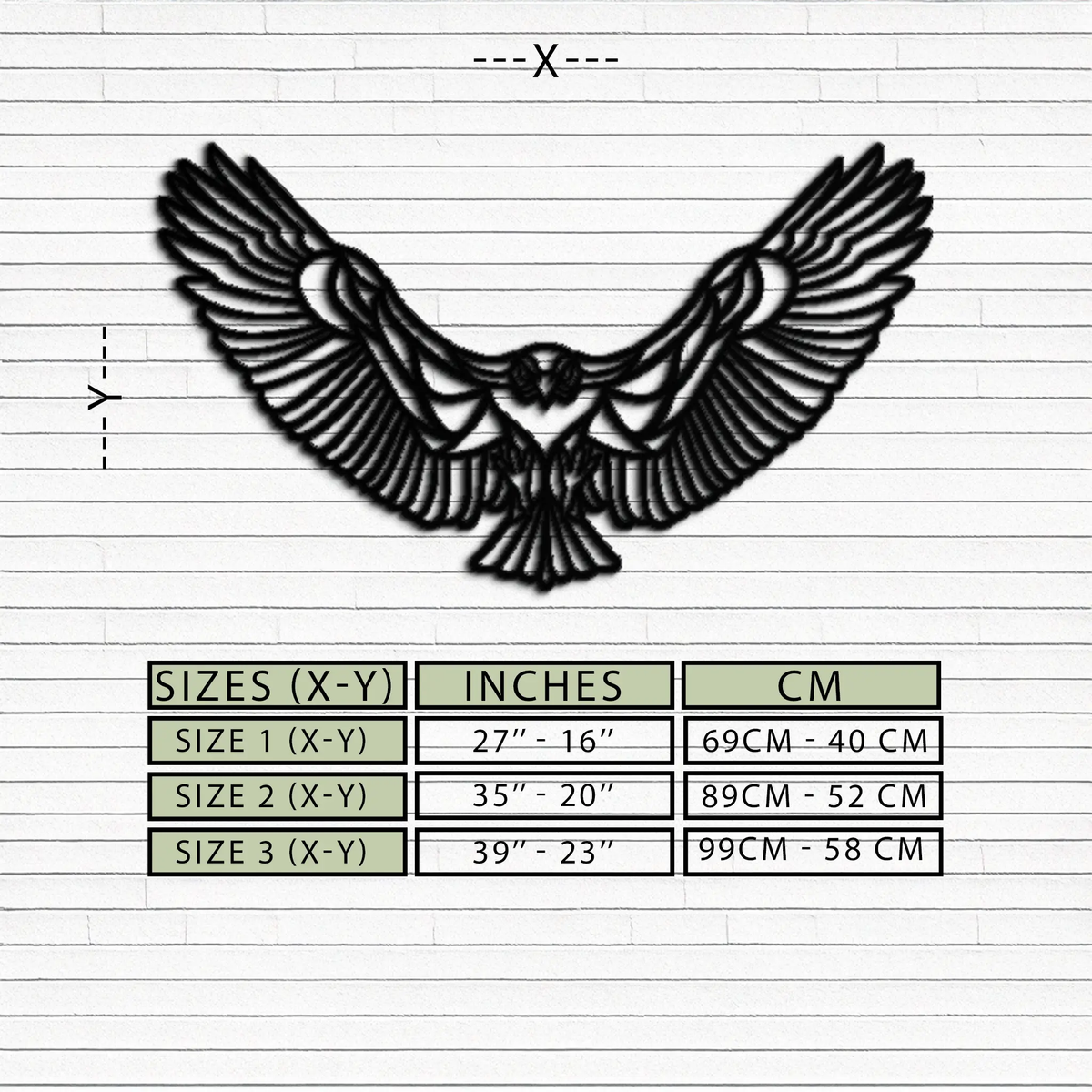 Soaring Eagle Metal Wall Art - Majestic Steel Wall Decor - KAF106 by Enova Art