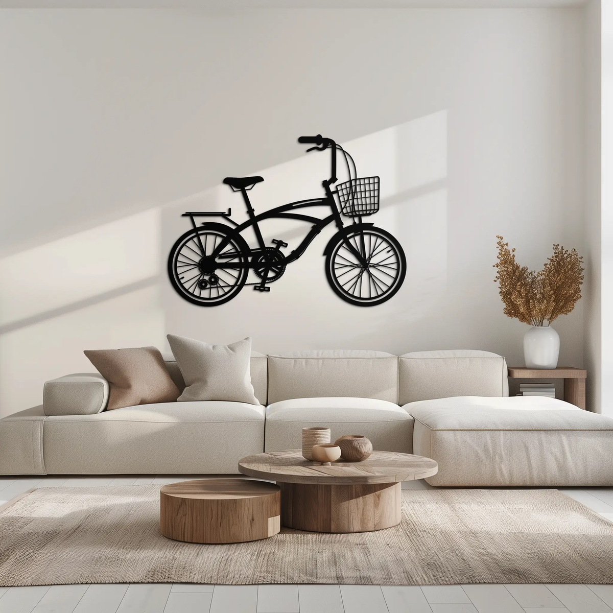 Bicycle Metal Wall Art - Modern Industrial Bike Decor - KAF124 by Enova Art