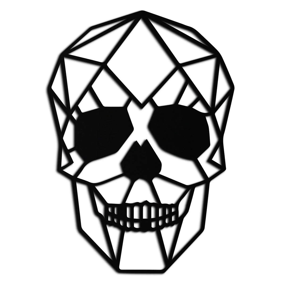 Geometric Skull Metal Wall Art - Modern Skull-Inspired Steel Decor - KAF134 by Enova Art
