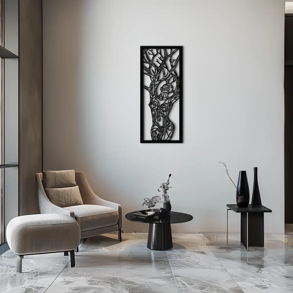 Tree of Life Metal Wall Art – Abstract Feminine Design - KAF138