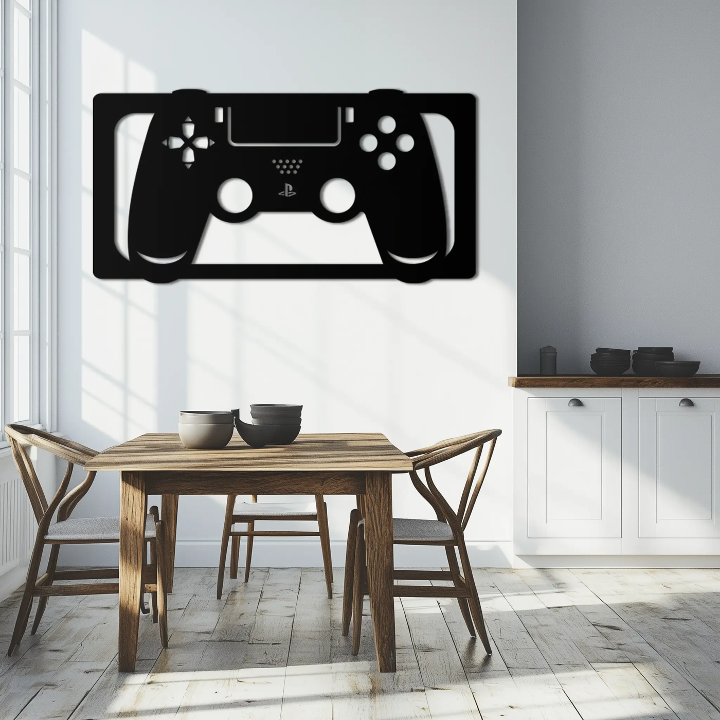 Gamer Controller Metal Wall Art - Modern Gaming Room Decor - KAF144 by Enova Art
