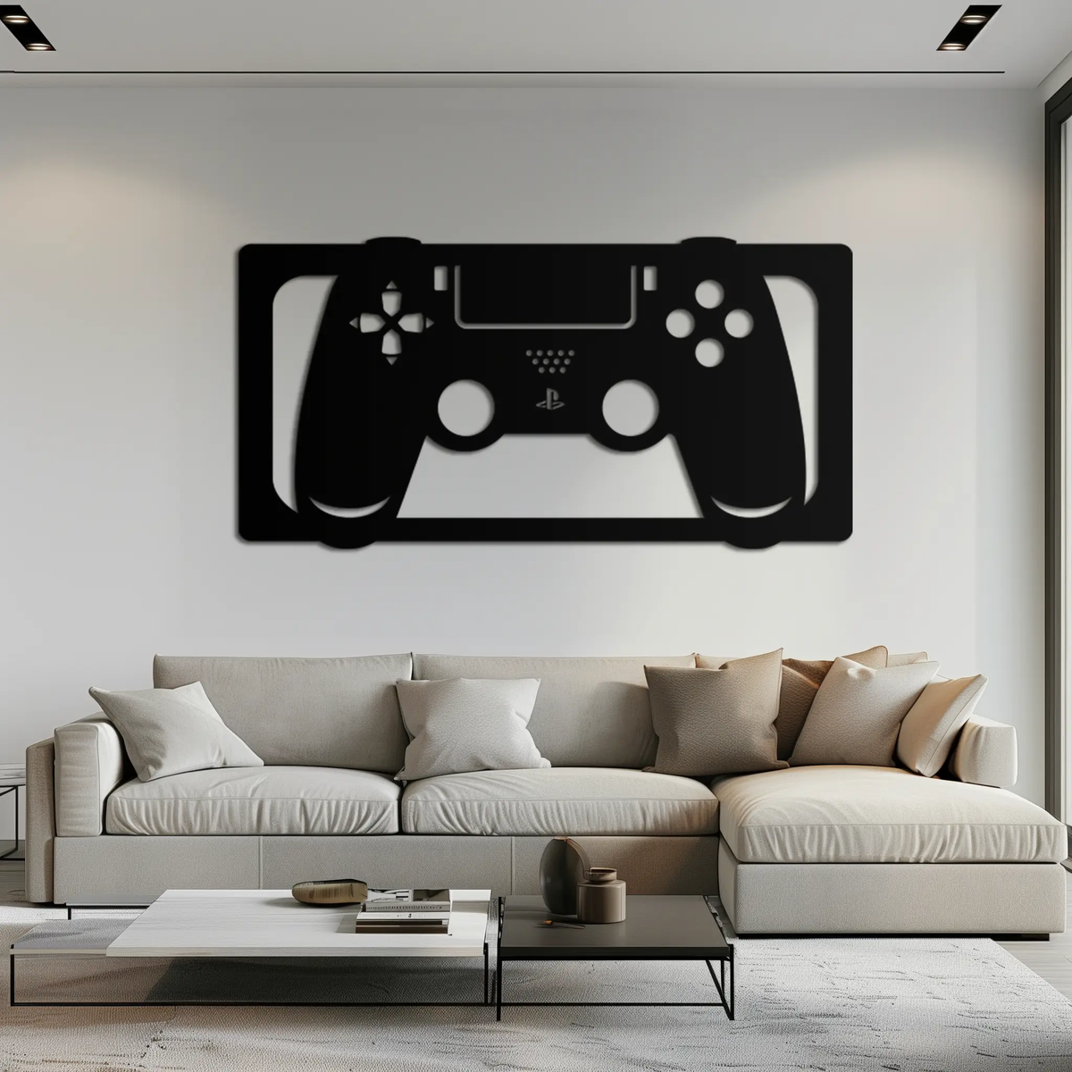 Gamer Controller Metal Wall Art - Modern Gaming Room Decor - KAF144 by Enova Art