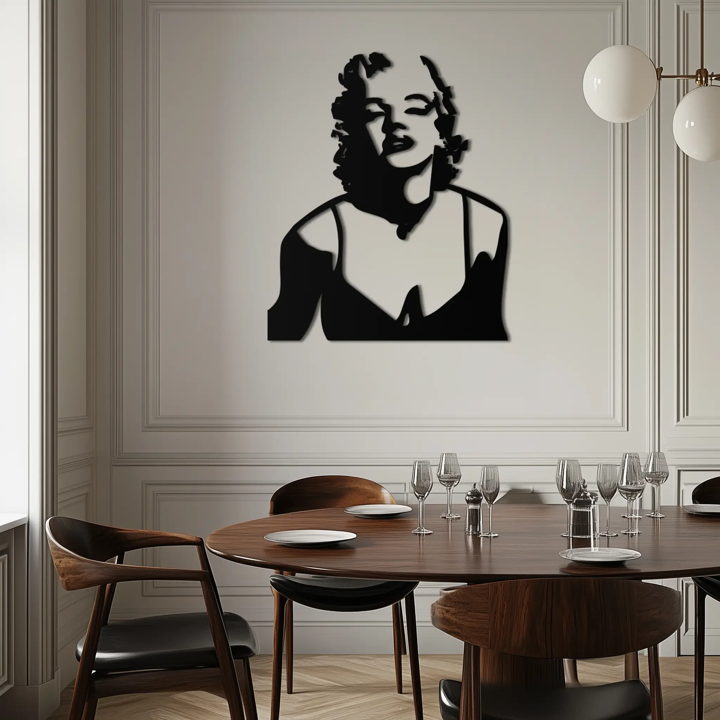 Glamorous Marilyn Monroe Metal Wall Art – Iconic Pop Art Steel Decor - KAF153 by Enova Art