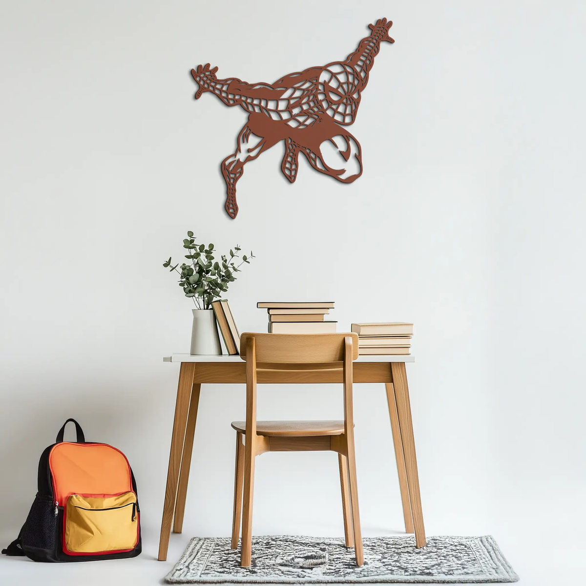 Spider-Man Metal Wall Art - Geometric Superhero Wall Decor - KAF155 by Enova Art