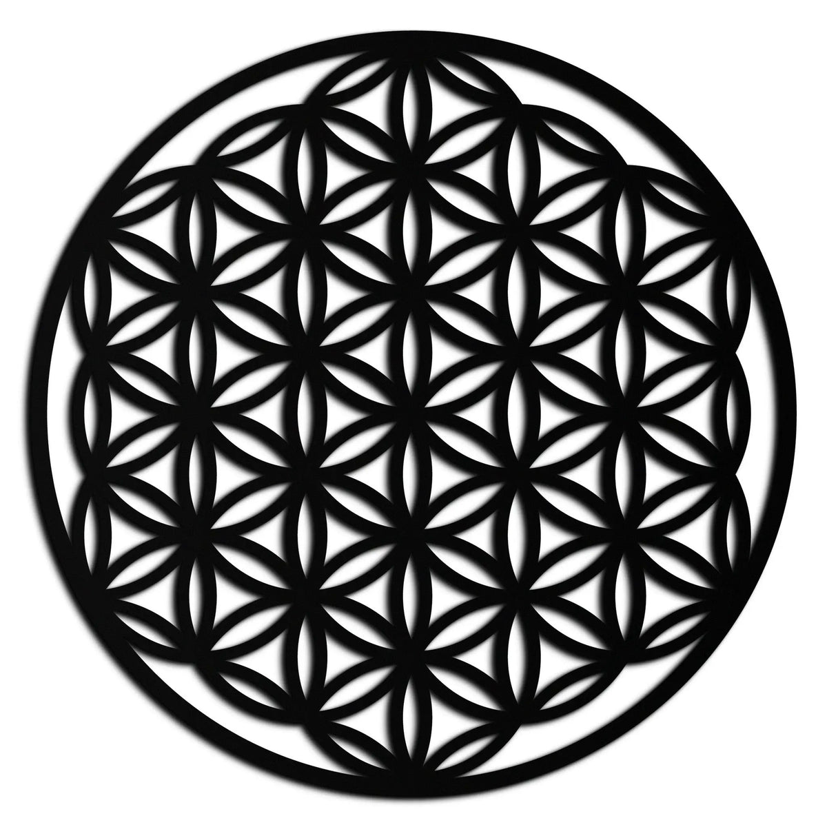 Sacred Geometry Metal Wall Art - Flower of Life Design - KAF158 by Enova Art