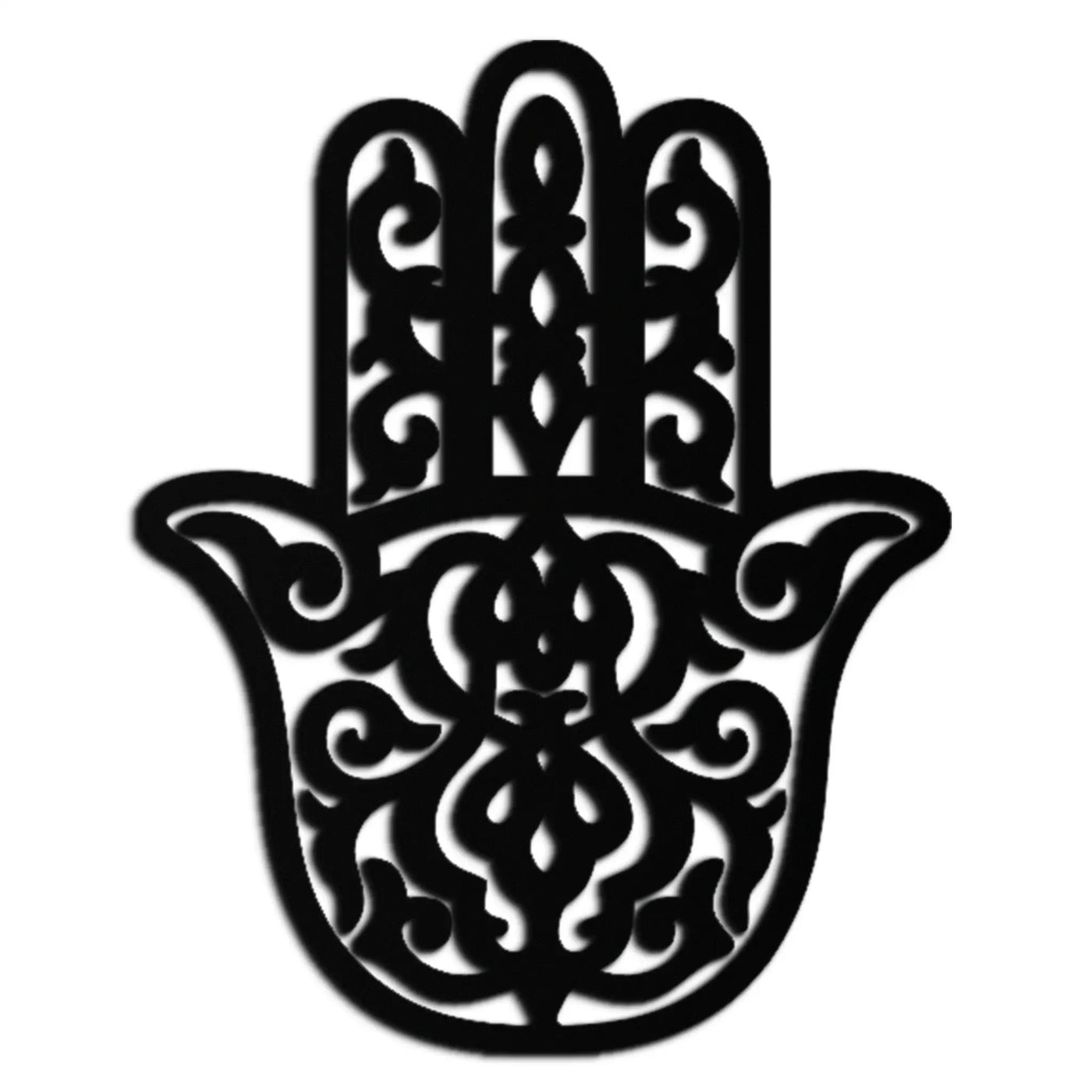 Hamsa Hand Metal Wall Art - Symbolic Protection & Spiritual Home Decor - KAF159 by Enova Art