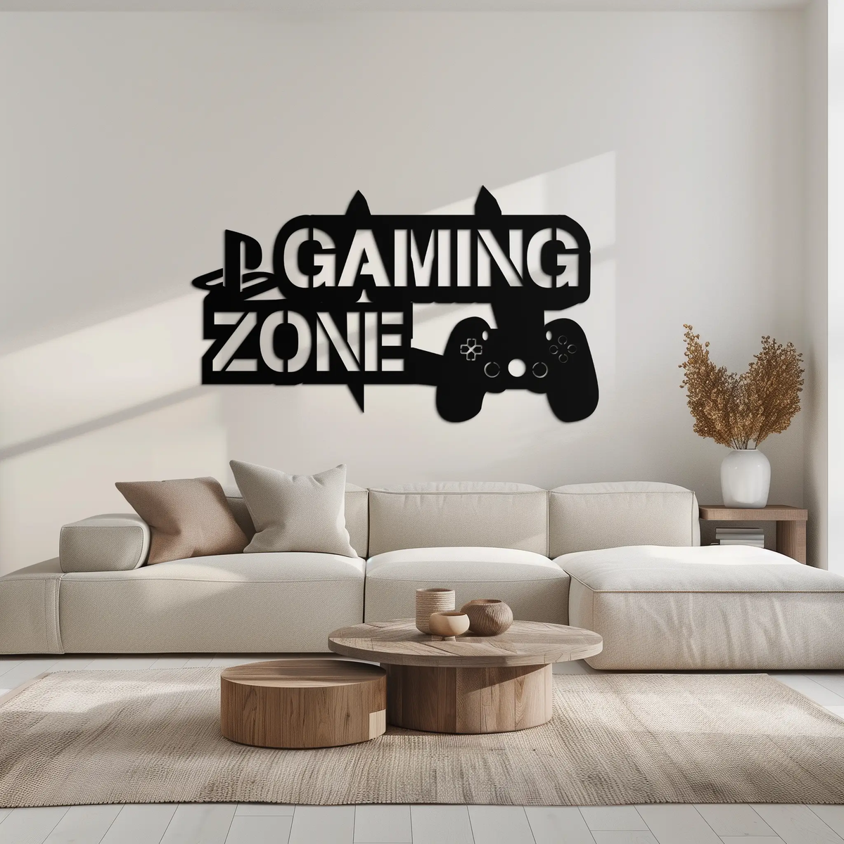 Gaming Zone Metal Wall Art - Gamer Room Decor- KAF169 by Enova Art
