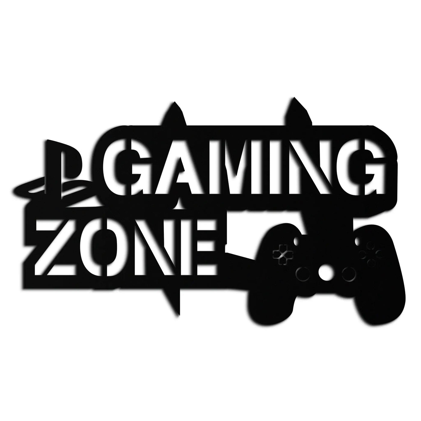 Gaming Zone Metal Wall Art - Gamer Room Decor- KAF169 by Enova Art