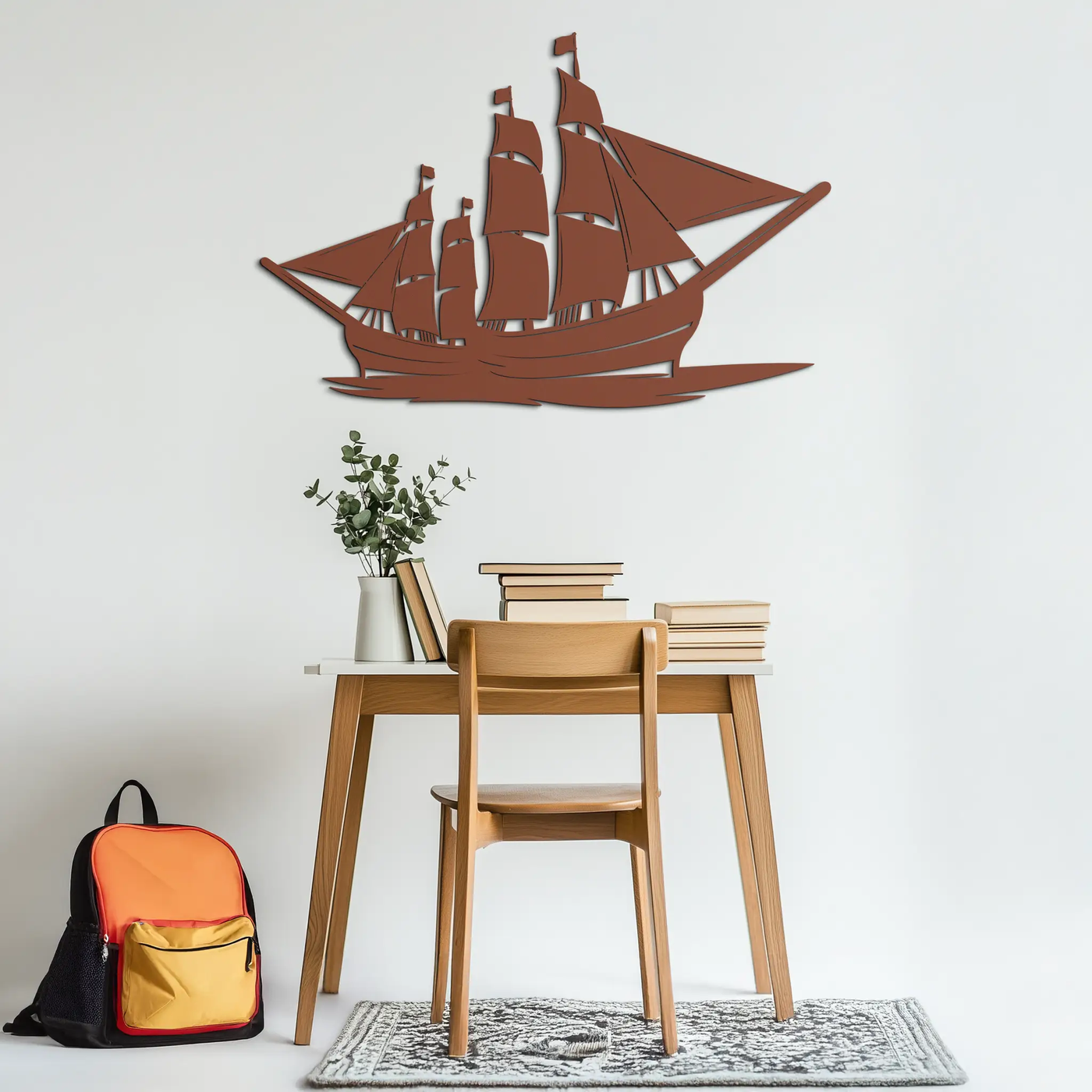 Pirate Ship Metal Wall Art - Nautical Decor for Home & Office- KAF175 by Enova Art