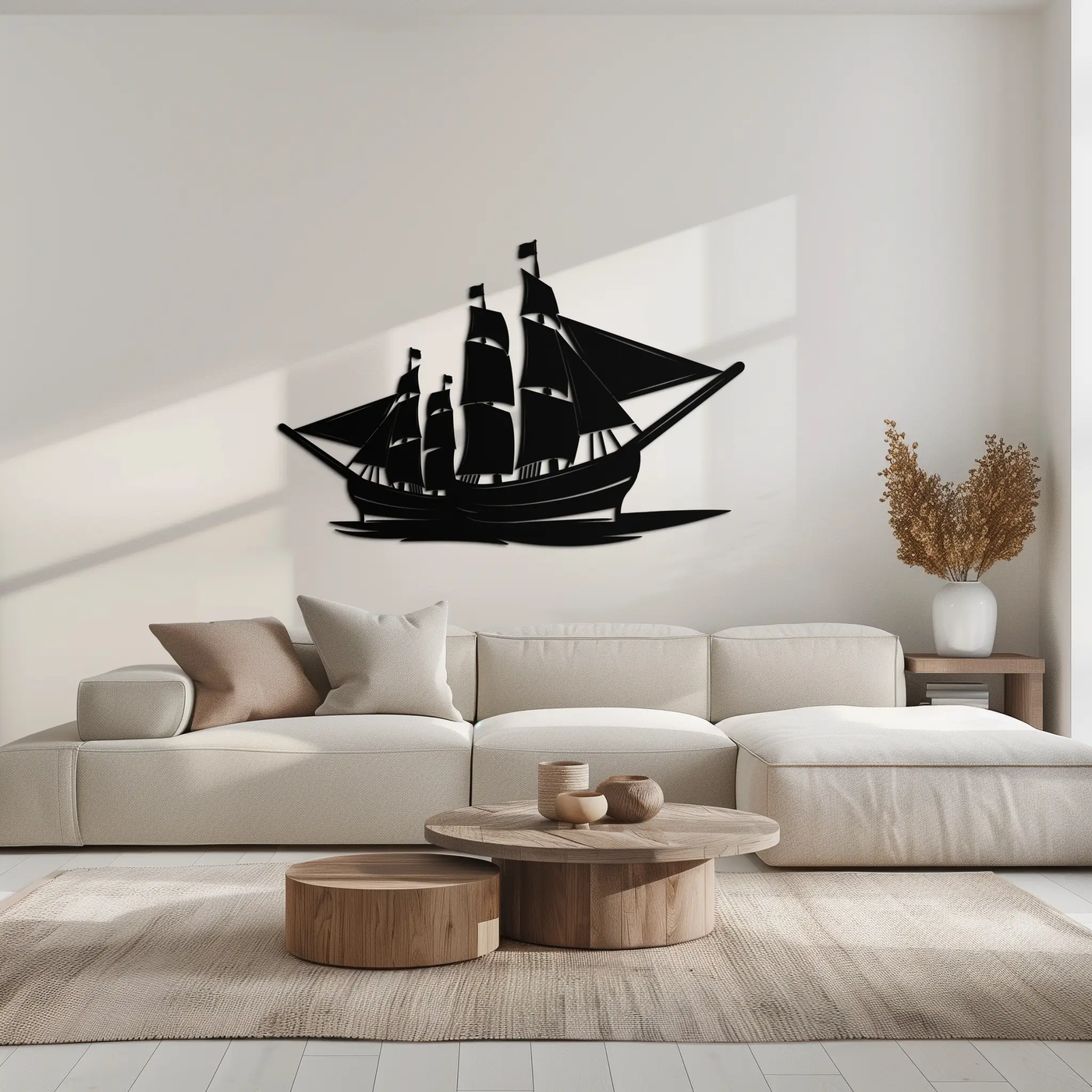 Pirate Ship Metal Wall Art - Nautical Decor for Home & Office- KAF175 by Enova Art