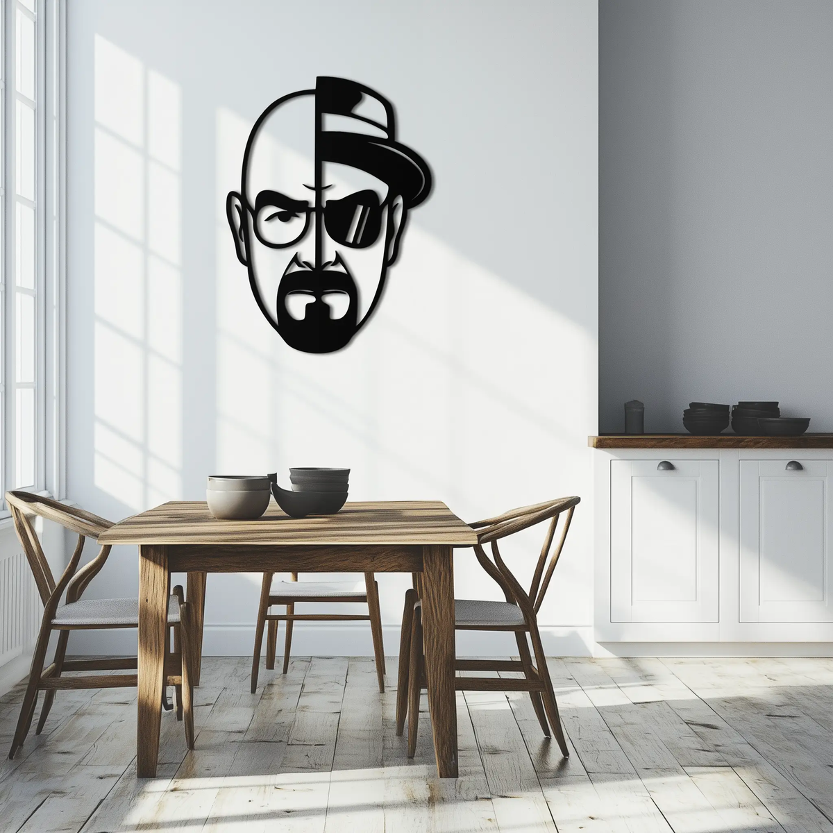 Walter White Metal Wall Art - Iconic TV Show Decor- KAF183 by Enova Art