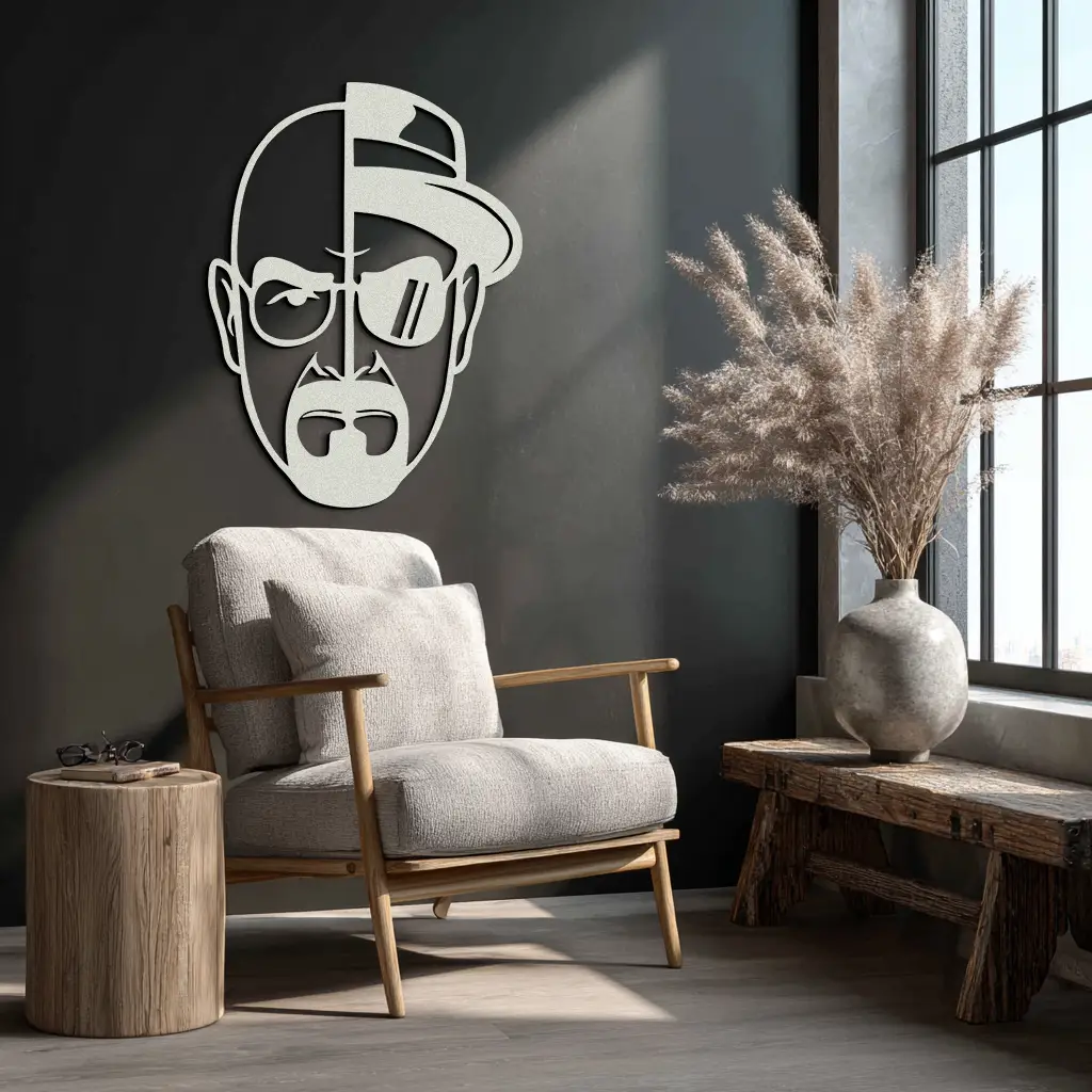 Walter White Metal Wall Art - Iconic TV Show Decor- KAF183 by Enova Art
