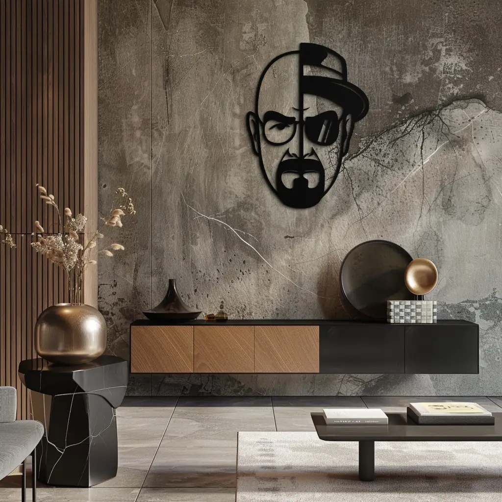 Walter White Metal Wall Art - Iconic TV Show Decor- KAF183 by Enova Art