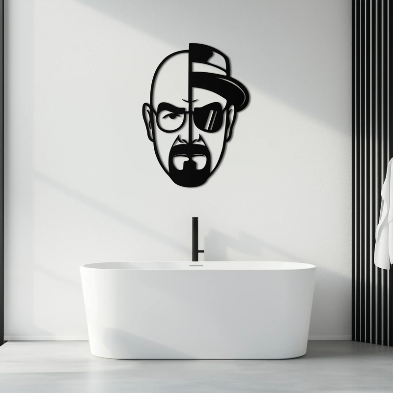 Walter White Metal Wall Art - Iconic TV Show Decor- KAF183 by Enova Art