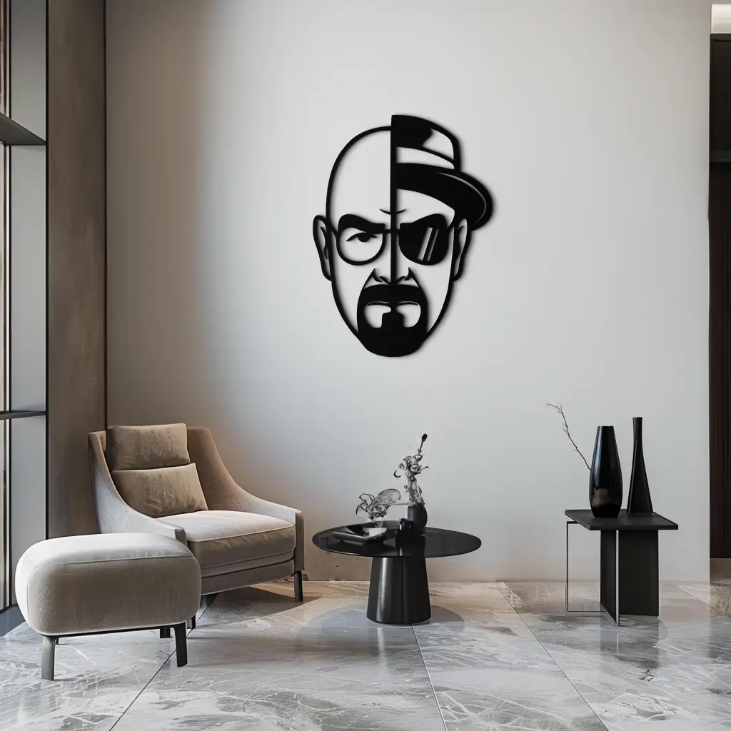 Walter White Metal Wall Art - Iconic TV Show Decor- KAF183 by Enova Art