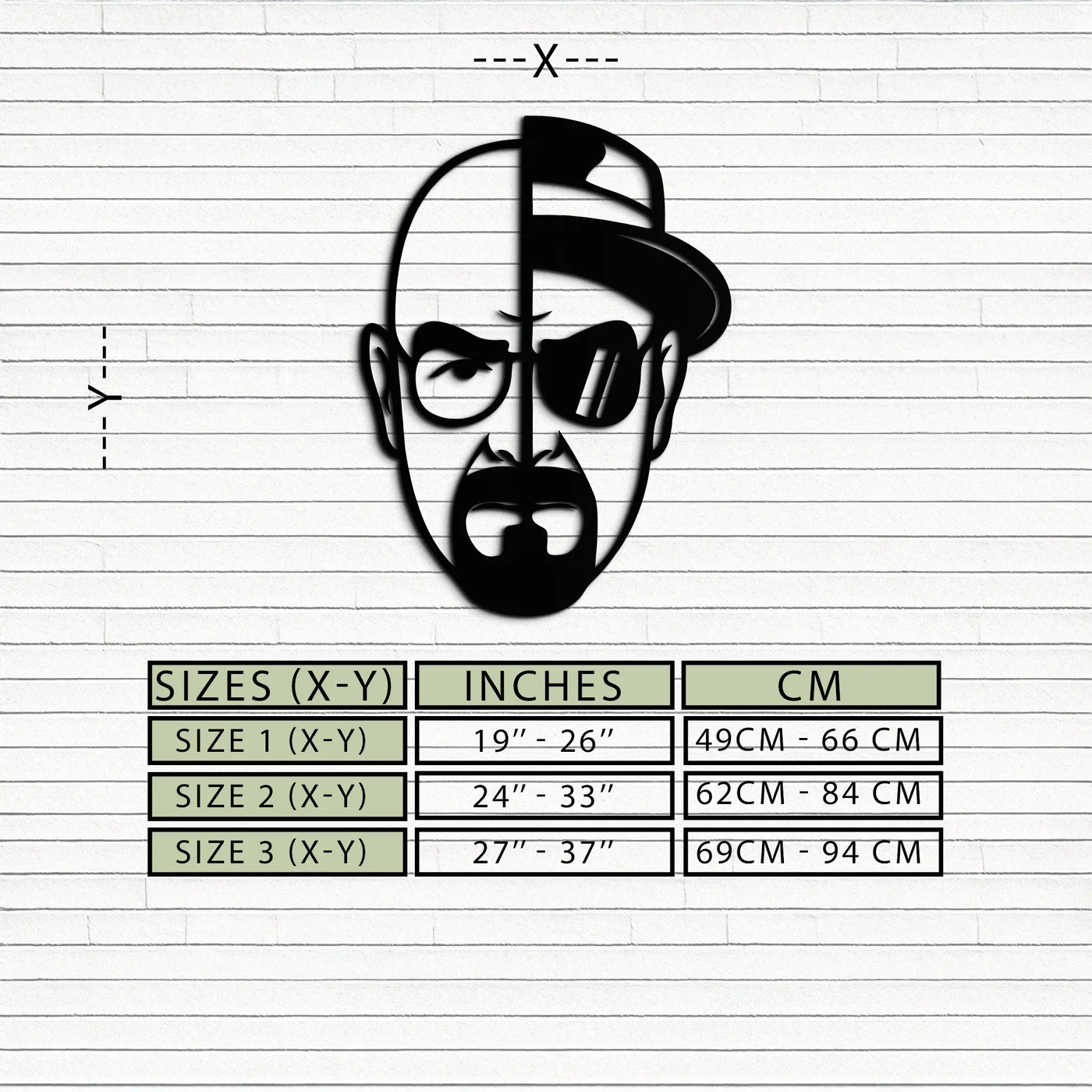 Walter White Metal Wall Art - Iconic TV Show Decor- KAF183 by Enova Art